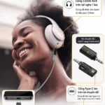 Dùng kết nối headphone dễ dàng bằng cáp c-c qua đầu chuyển ACF35MT-104