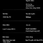 Hỗ trợ sạc PD và QC 5v- 9v- 12v