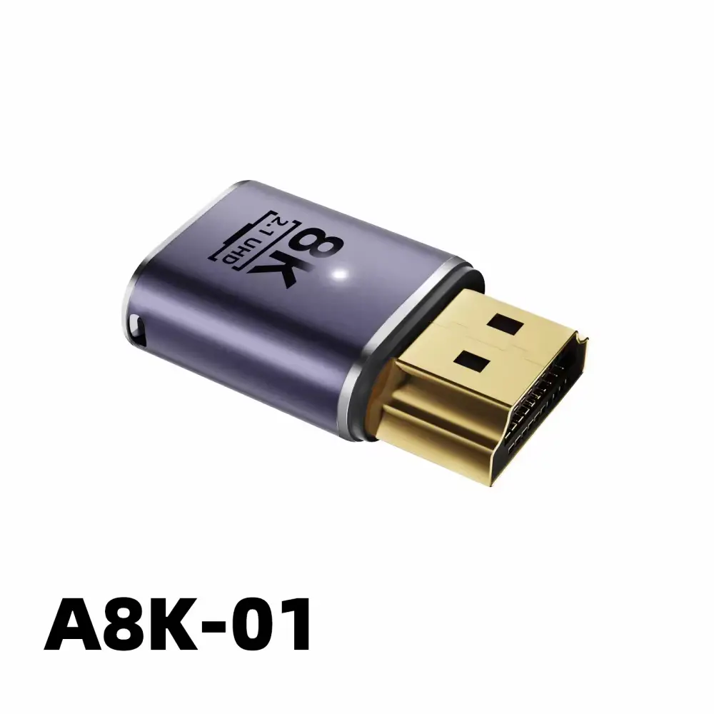 Đầu nối HDMI A8K A8K-01 chuẩn 2.1 UHD mạ vàng