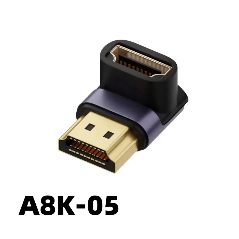 Đầu nối HDMI A8K A8K-05 bẻ góc vuông 90 độ hướng xuống chuẩn 2.1