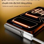 Thiết kế uốn cong 90 độ của đầu chuyển đổi Type-C giúp cầm nắm mượt mà và an toàn