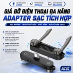 Tích gợp giá đữo điện thoại kiêm với sạc