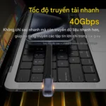Truyền dữ liệu khá nhanh, với 40gbps mang lại sức mạng tuyệt vơi