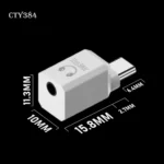 Kích thước sản phẩm với chiều dài chỉ 25mm rộng 10mm và cao tầm 11.3mm khá nhỏ gọn