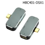 Cận cảnh Hub mở rộng Type-C HBC401-DSX1. Thiết kế vỏ hợp kim nhôm sang trọng, nhỏ gọn với các cổng USB 3.0 tốc độ cao.