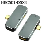 Cận cảnh thiết kế Hub chuyển đổi Type-C HBC501-DSX3 đa năng. Vỏ hợp kim nhôm nguyên khối sang trọng, tích hợp sạc PD, USB 3.1 và jack âm thanh 3.5mm.