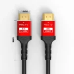 Kích thước đầu cắm cáp HDMI 2.1 HD21R-P chuẩn 14mm x 52mm