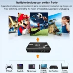 Bộ KVM Switch 8K kết nối tự do nhiều thiết bị PS5, laptop, PC, TV box