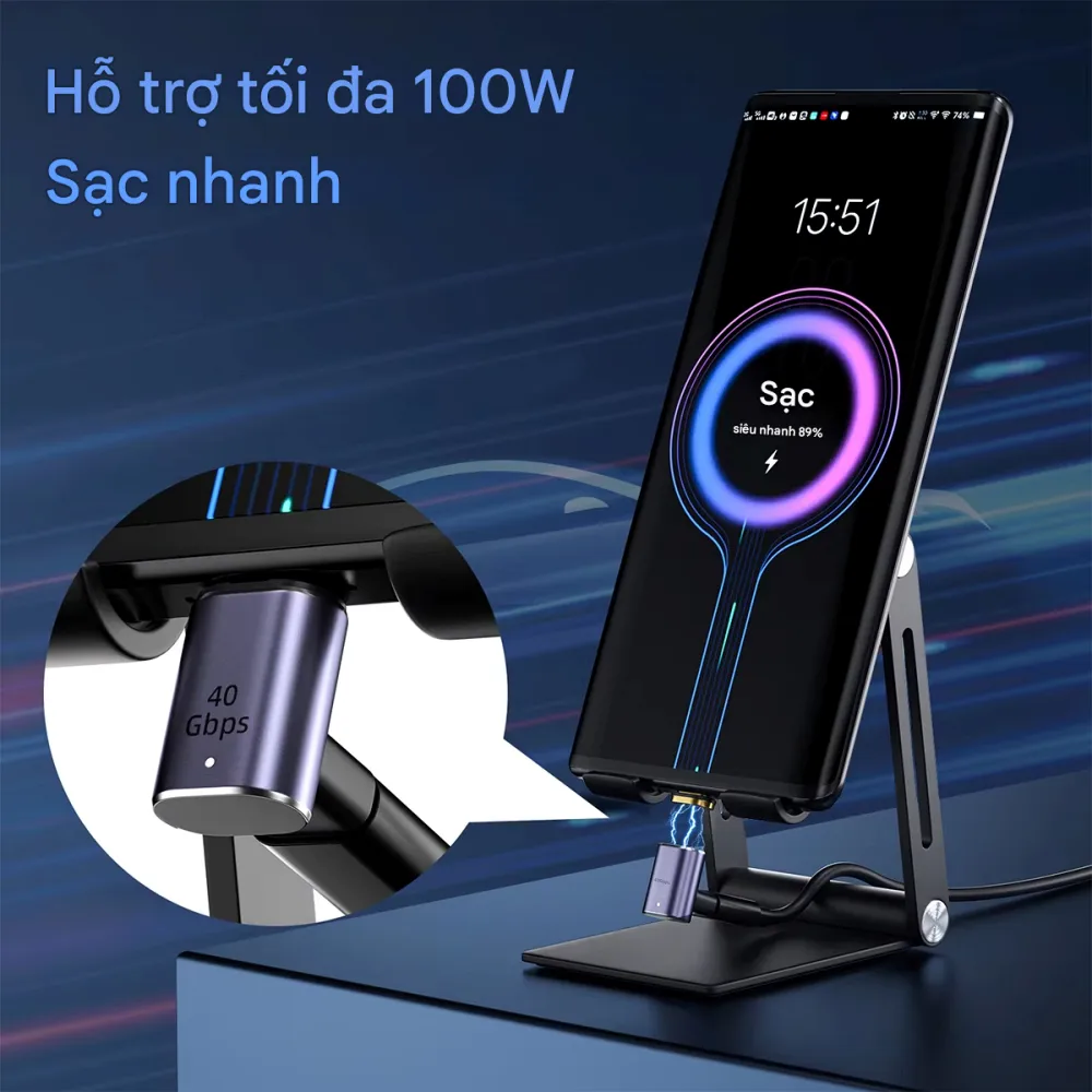 Đầu nối Type c nam châm A40410-293MAG sạc cho điện thoại