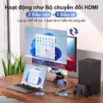 BHD112 chế độ 2 đầu vào 1 đầu ra dùng chung một màn hình