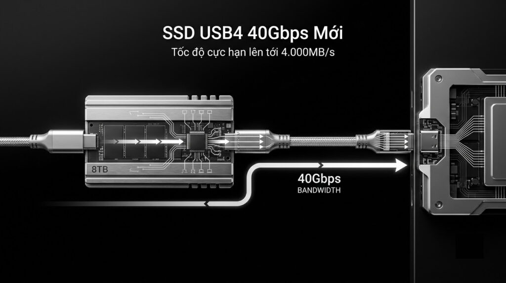 SSD USB4 40Gbps co diem gi moi
