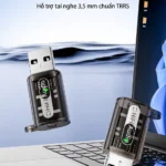 Ảnh sản phẩm bộ chuyển USB A sang AUX 3.5mm AU35FT-118