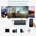 Bộ chia màn hình HDM440 chuyển mạch liền mạch Seamless bằng điều khiển từ xa