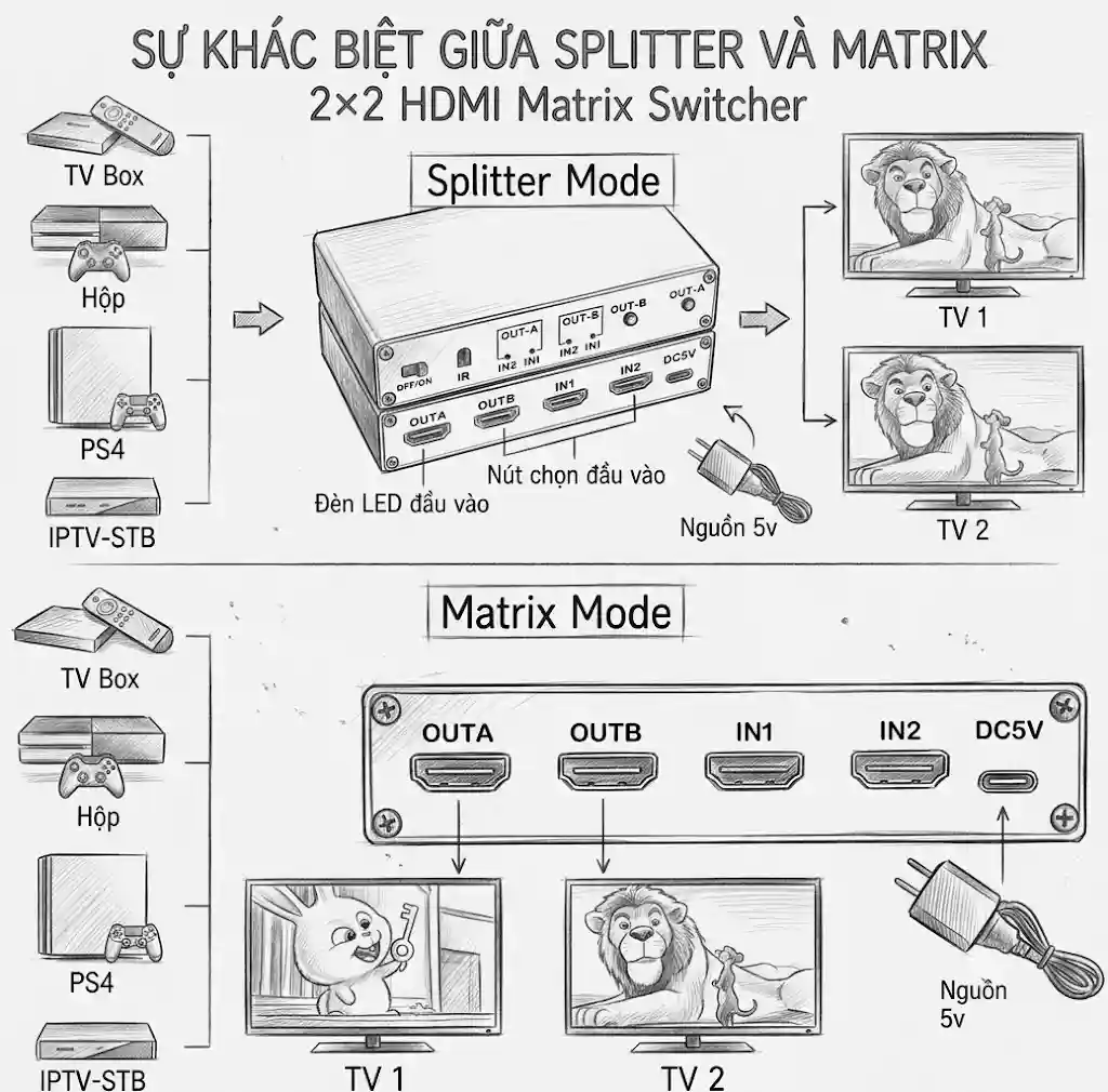 su khac biet splitter va
