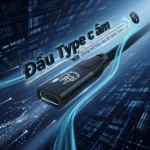 Đầu Type C cái trên cáp nối dài C224-N100FR