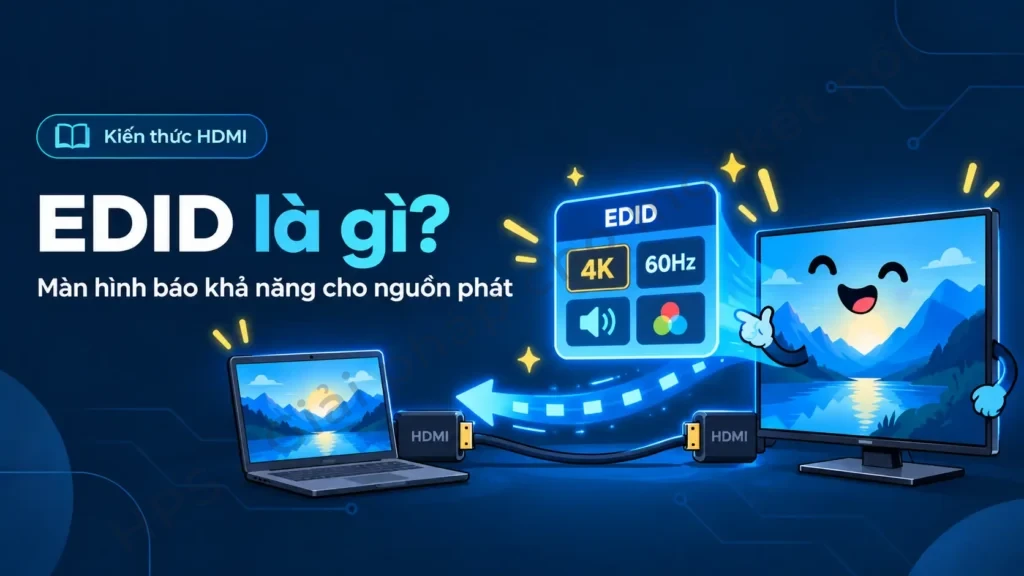 EDID là gì – Màn hình báo khả năng cho nguồn phát EDID là gì và cách màn hình gửi thông tin qua HDMI